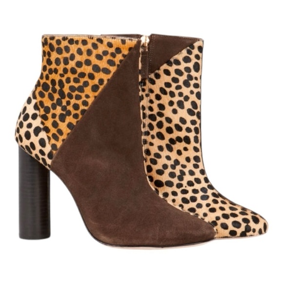 Ulla Johnson Carin Patchwork Ponyhair Suede Leather Ankle Booties Women’s 39 - Picture 2 of 16